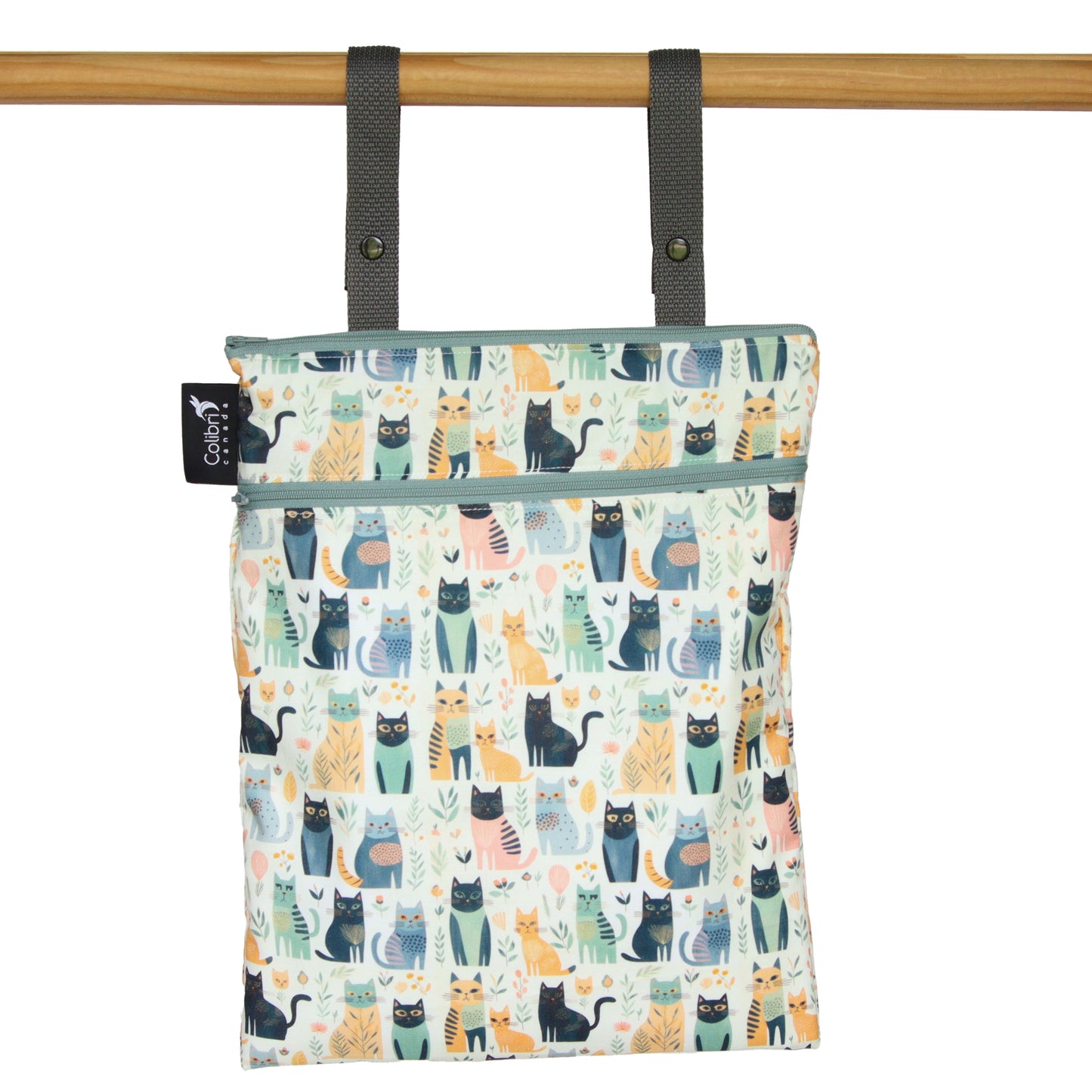 6157 - Cats Double Duty Wet Bag