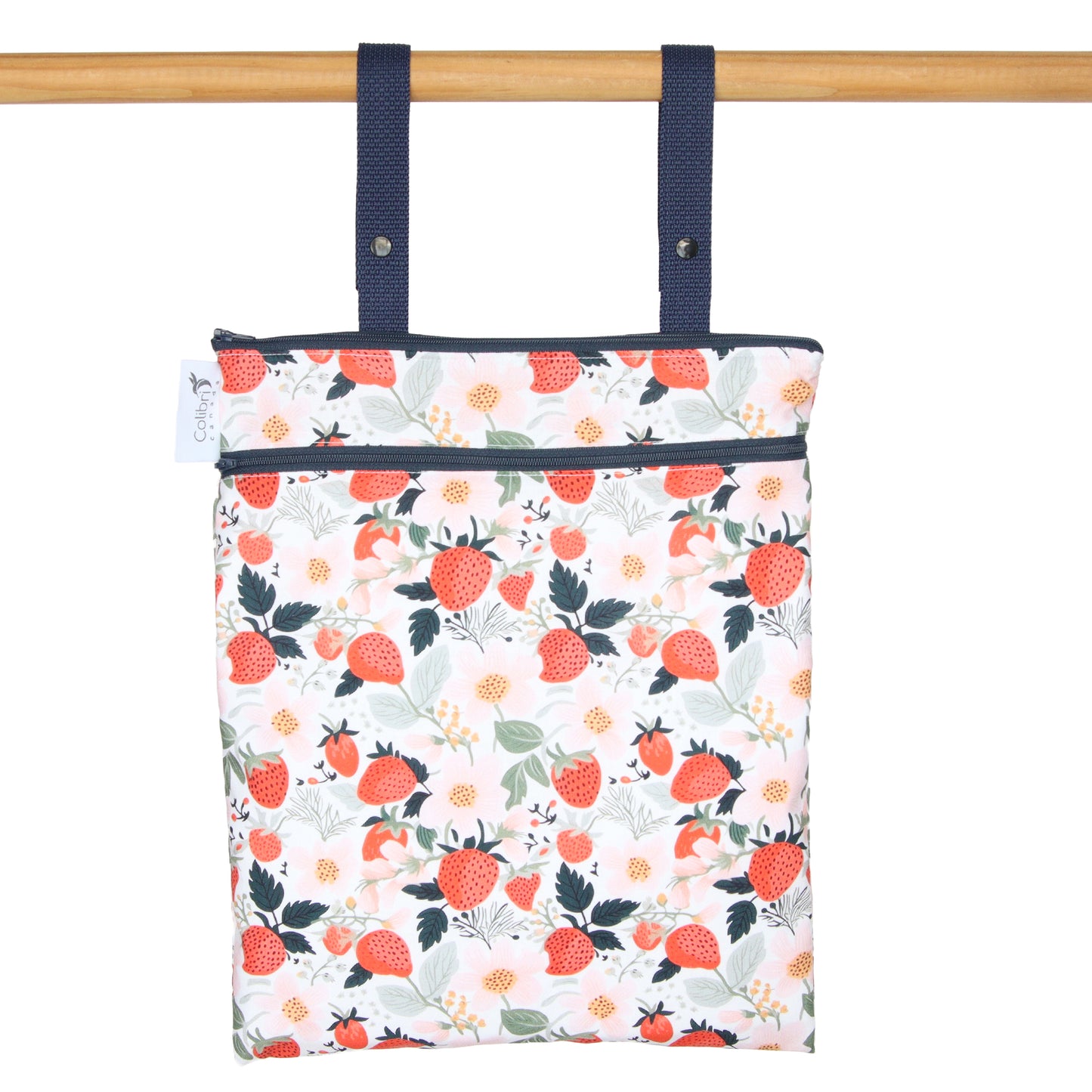 6183 - Strawberry Patch Double Duty Wet Bag