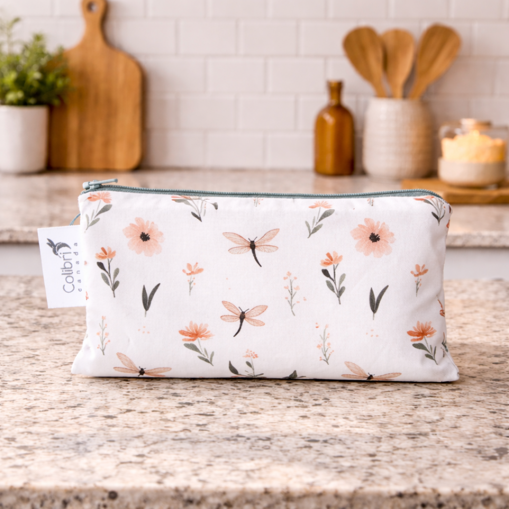 8186 - Dragonfly Reusable Snack Bag - Medium