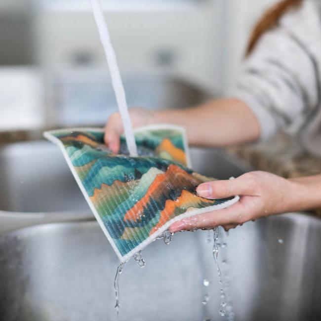 4 Pk Sponge Cloths - In the Mountains