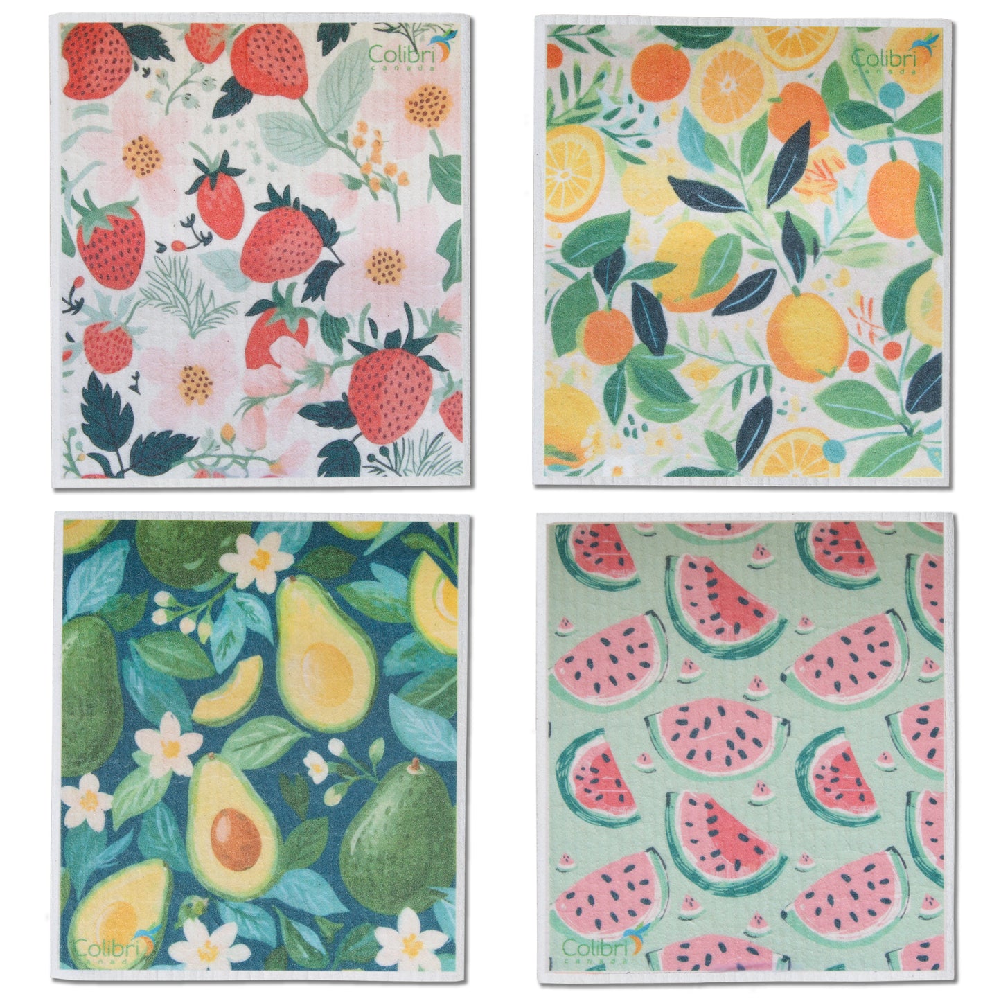 4 Pk Sponge Cloths - In the Grove