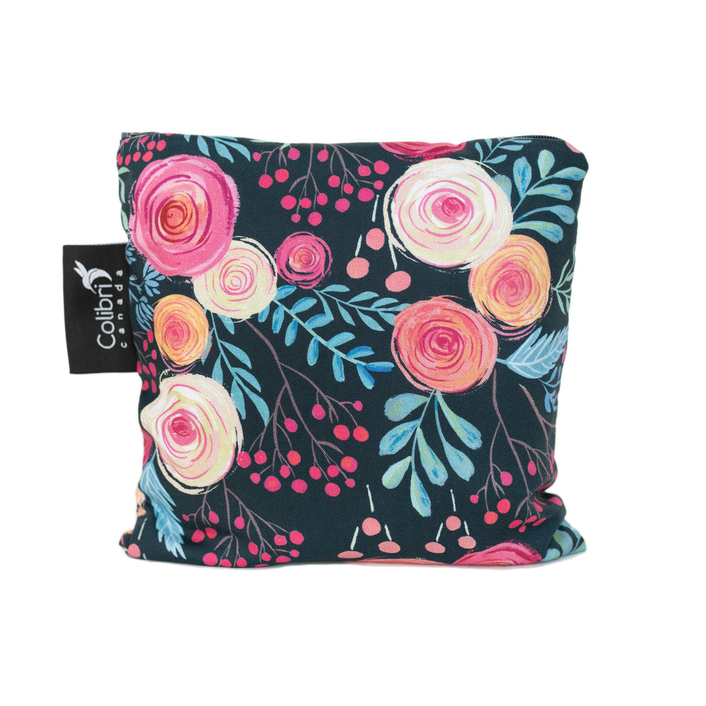 2114 - Roses Reusable Snack Bag - Large