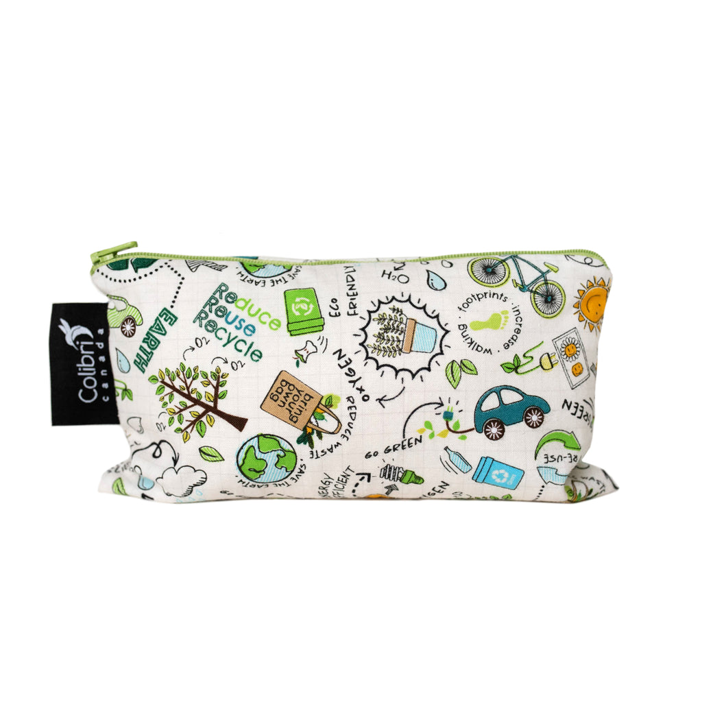 8115 - Recycle Reusable Snack Bag - Medium