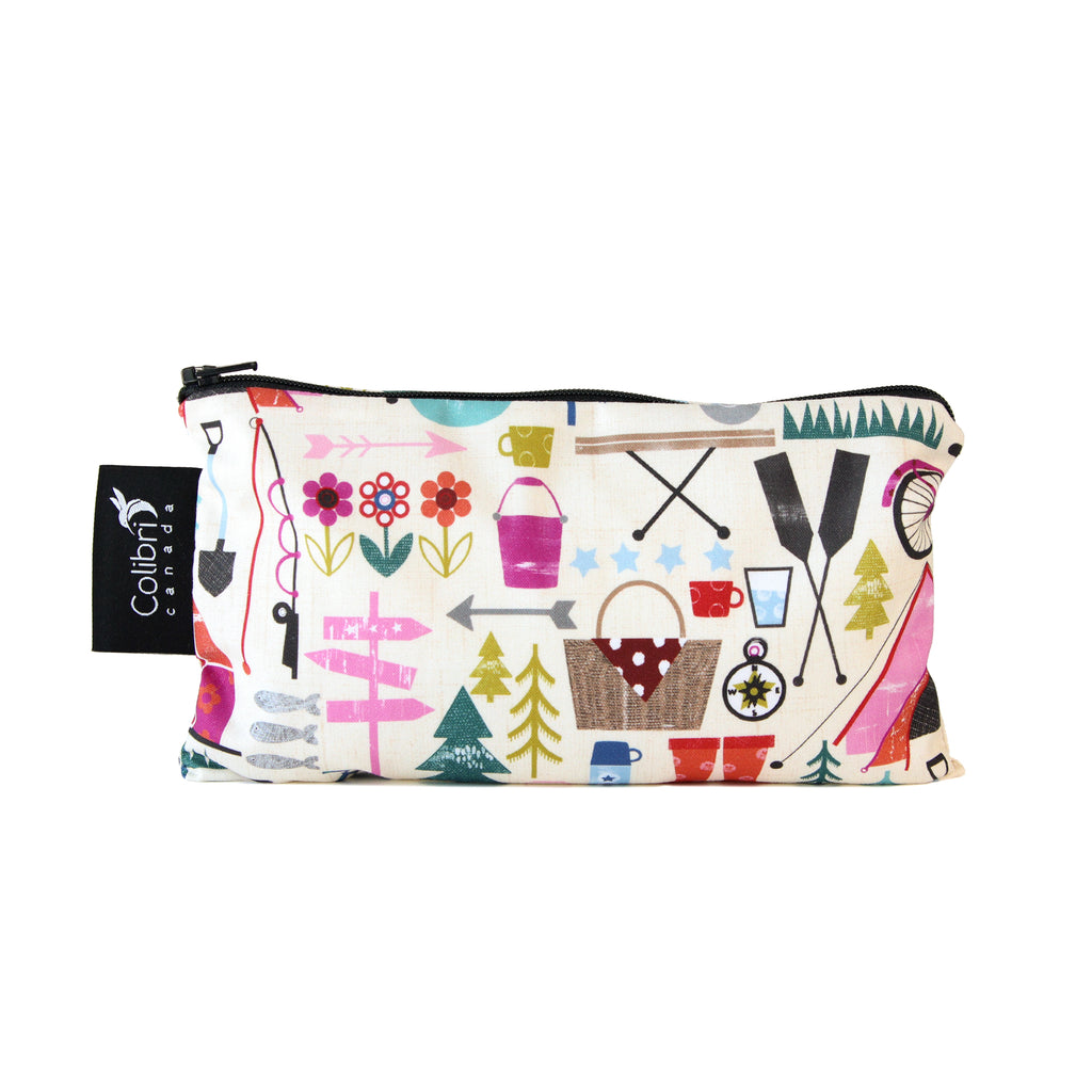 8136 - Happy Camper Reusable Snack Bag - Medium