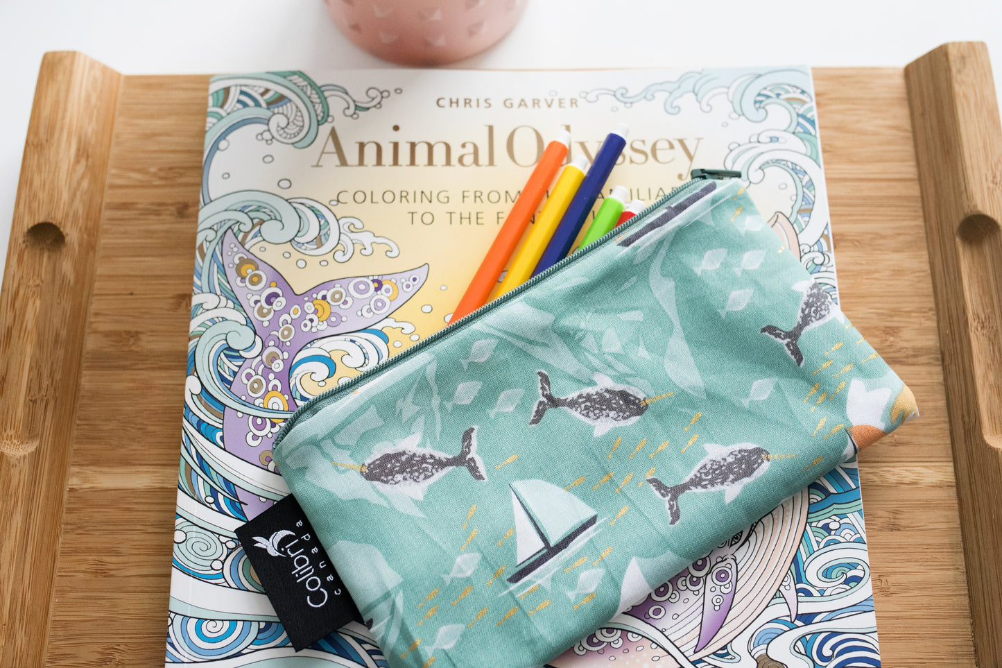 8087 - Narwhal Reusable Snack Bag - Medium