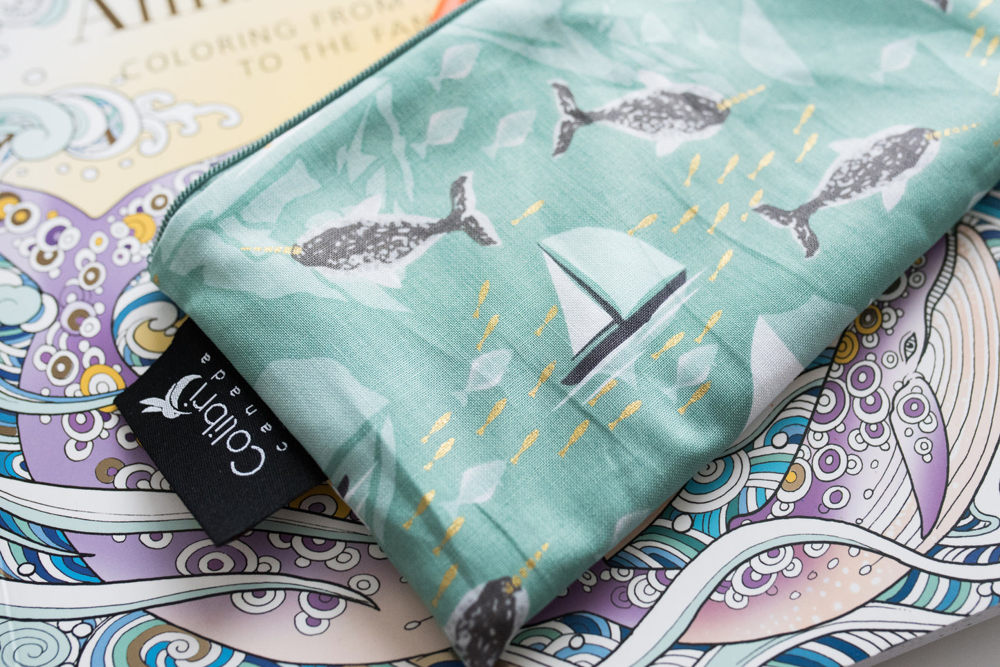 8087 - Narwhal Reusable Snack Bag - Medium