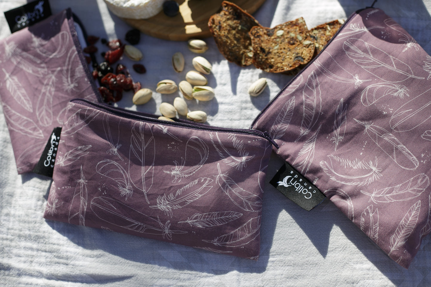 8122 - Feather Reusable Snack Bag - Medium