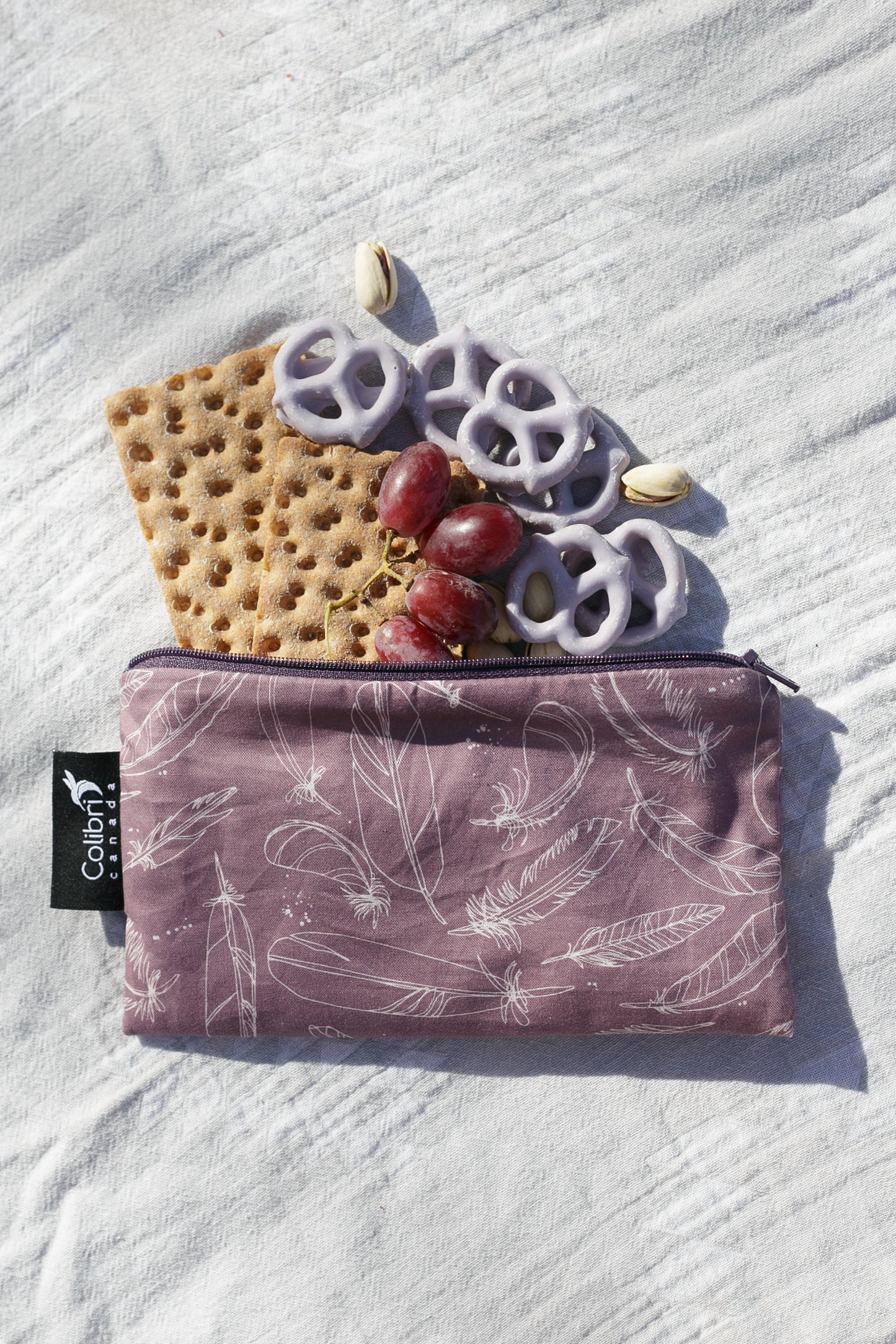 8122 - Feather Reusable Snack Bag - Medium