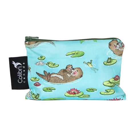 1143 - Otters Reusable Snack Bag - Small