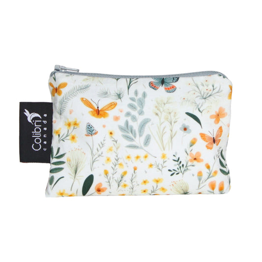 1159 - Butterfly Garden Reusable Snack Bag - Small