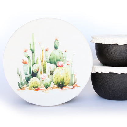 Bowl Cover Set - Cacti