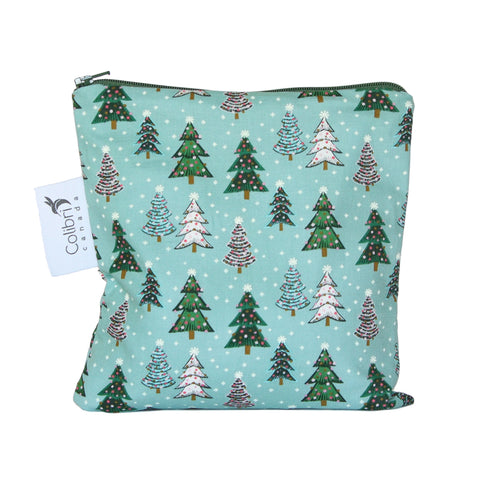 2139 - Festive Fir Reusable Snack Bag - Large
