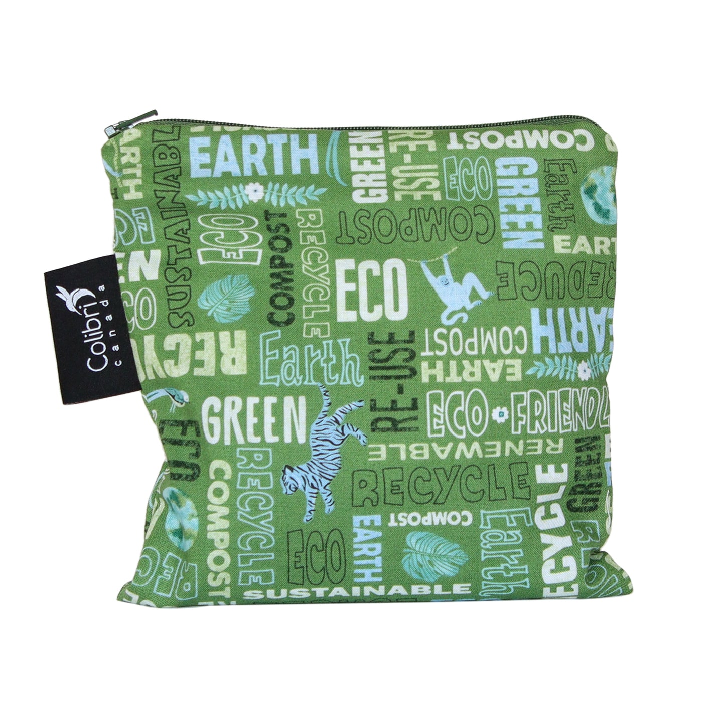 2142 - Earth Reusable Snack Bag - Large