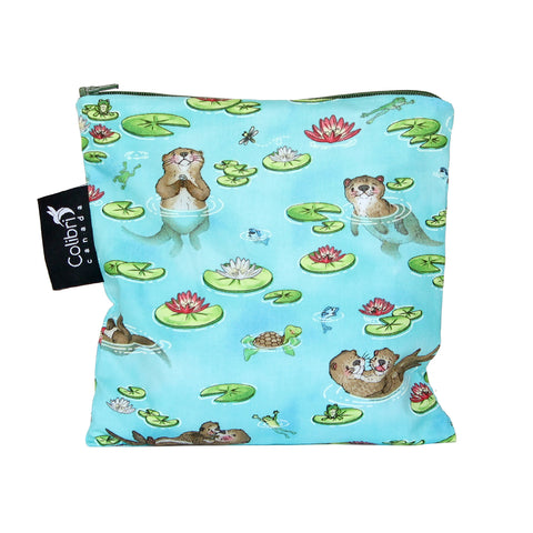 2143 - Otters Reusable Snack Bag - Large