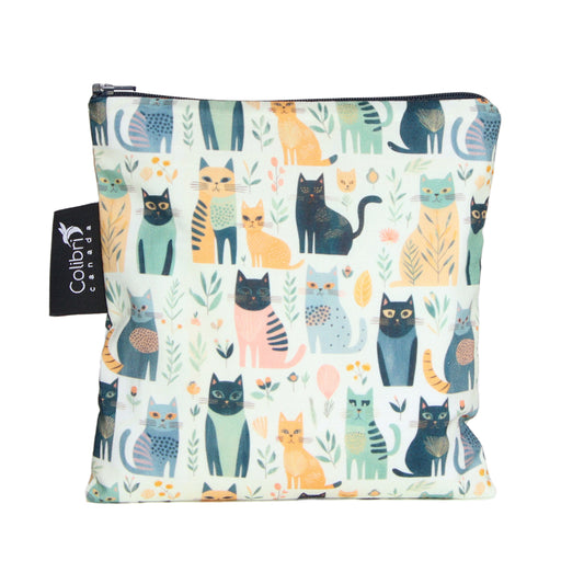 2157 - Cats Reusable Snack Bag - Large