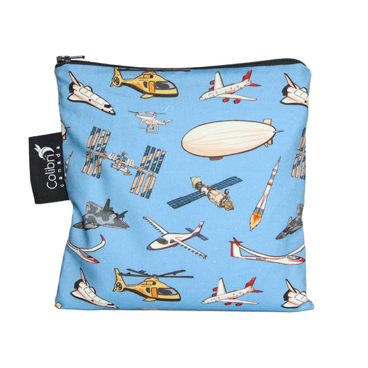 2163 - Aviation Reusable Snack Bag - Large