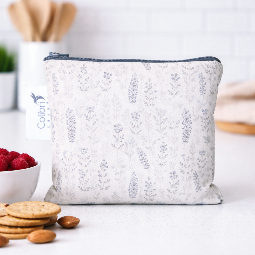 2185 - Corn Flower Reusable Snack Bag - Large