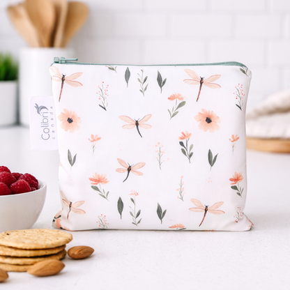 2186 - Dragonfly Reusable Snack Bag - Large