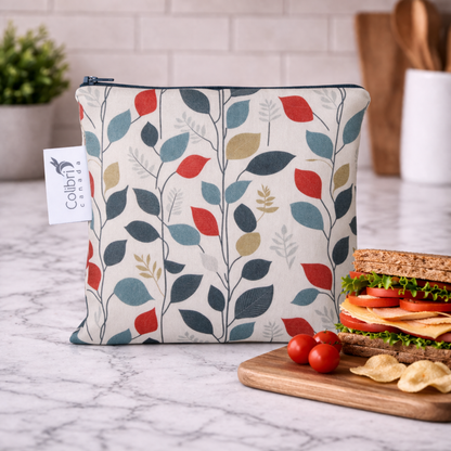 2188 - Nordic Vines Reusable Snack Bag - Large