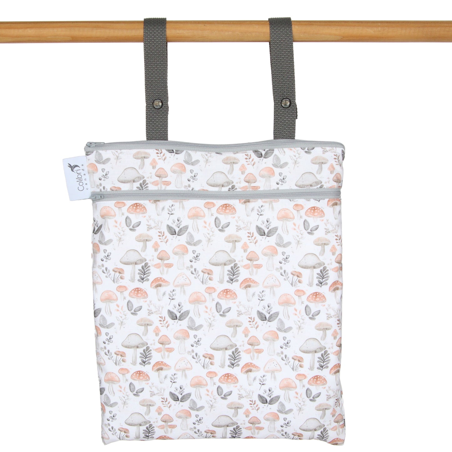 6184 - Wild Mushrooms Double Duty Wet Bag