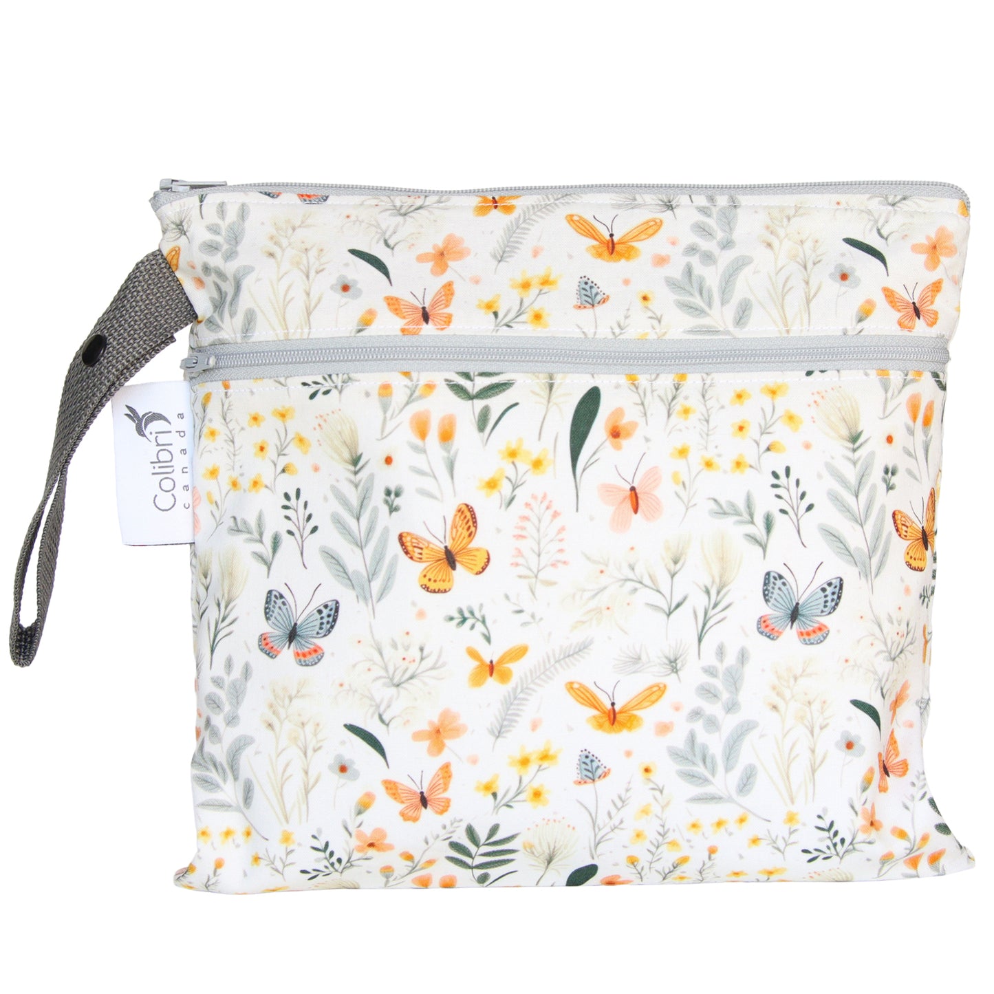 6s159 - Butterfly Garden Small Double Duty Wet Bag
