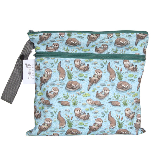 6s190 - Otterly Adorable Small Double Duty Wet Bag