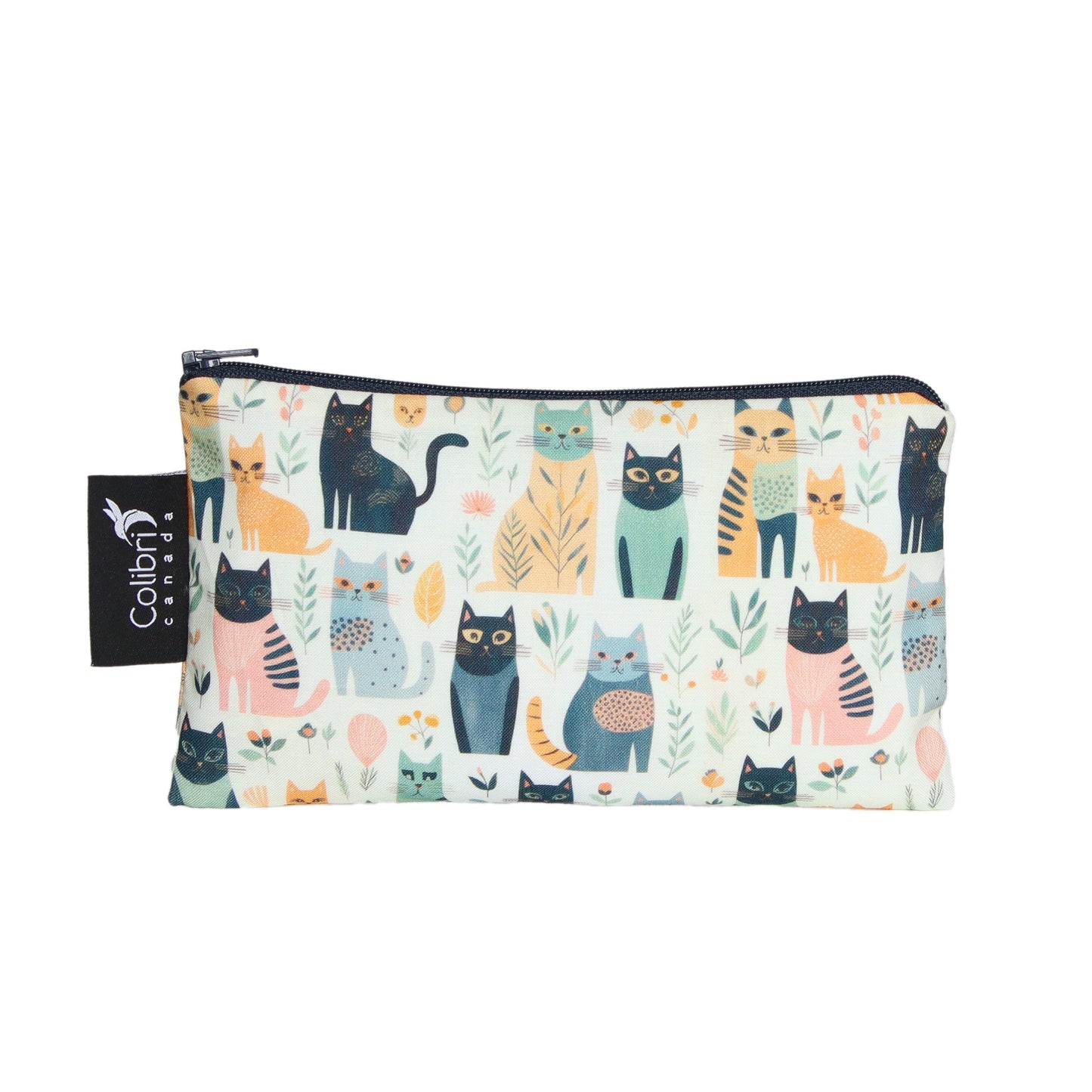 8157 - Cats Reusable Snack Bag - Medium