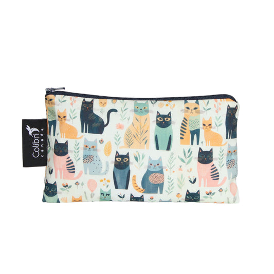 8157 - Cats Reusable Snack Bag - Medium