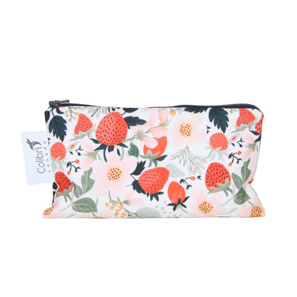 8183 - Strawberry Patch Reusable Snack Bag - Medium