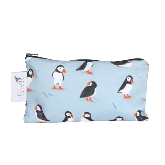 8189 - Puffins Reusable Snack Bag - Medium