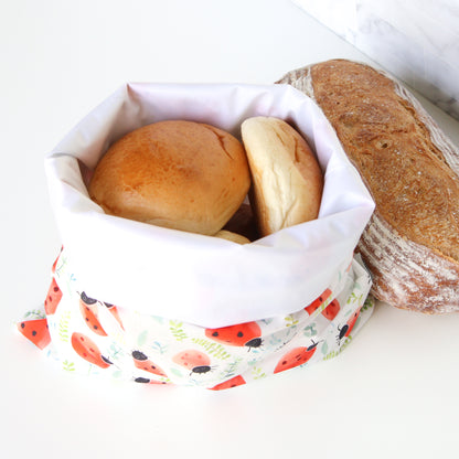 Reusable Bread Bag - Ladybugs