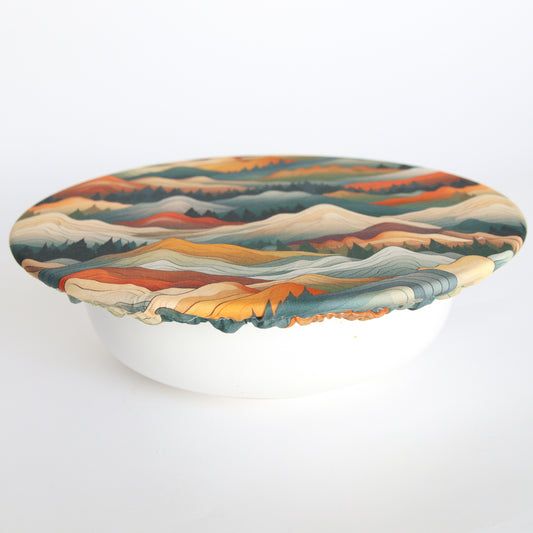 Extra Large Bowl Cover - Mountains