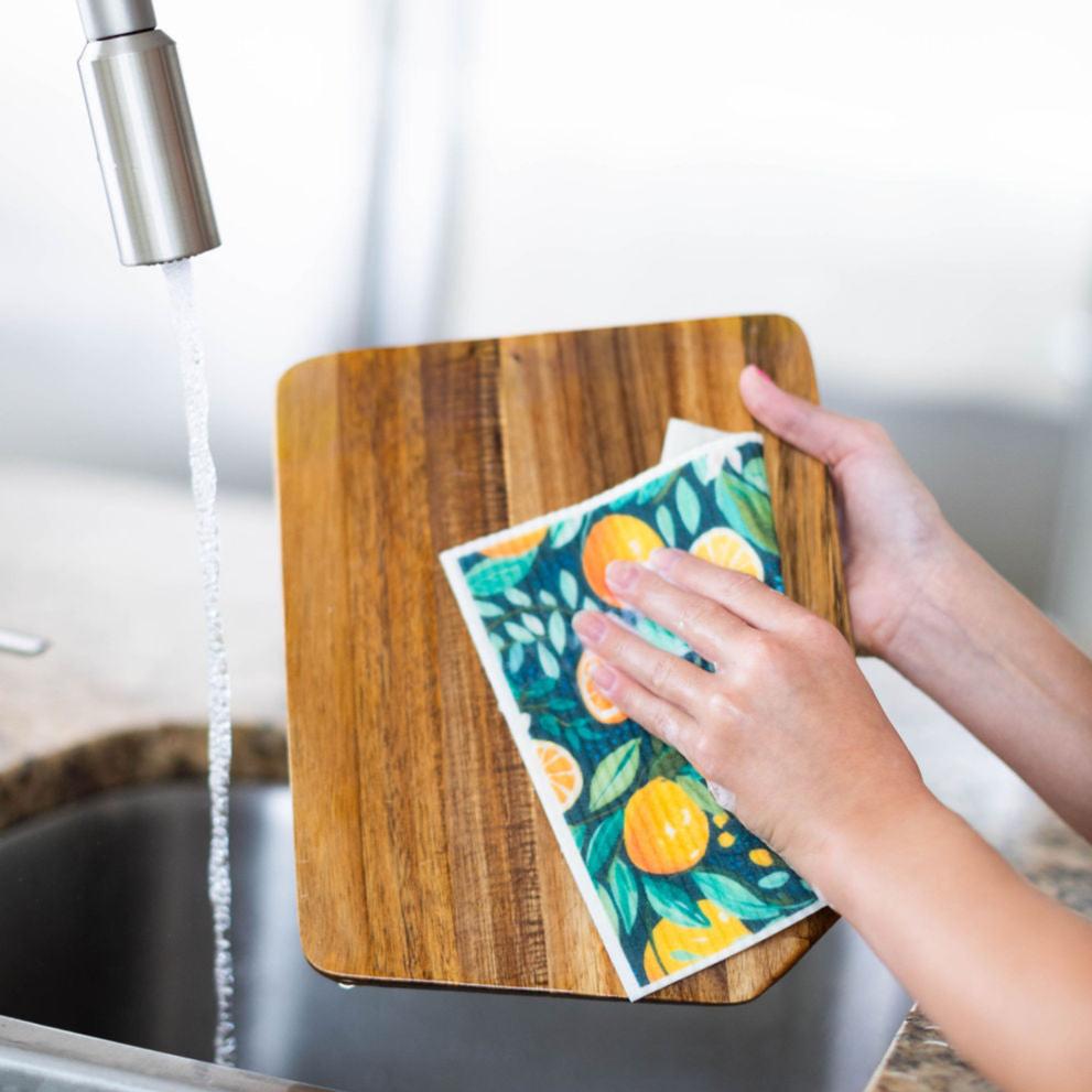 4 Pk Sponge Cloths - In the Orchard