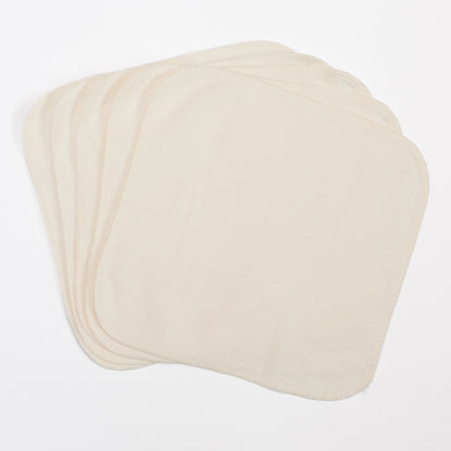 NEW MATERIAL - Bamboo/Organic Cotton Fleece Washcloths - 12 packs of 5