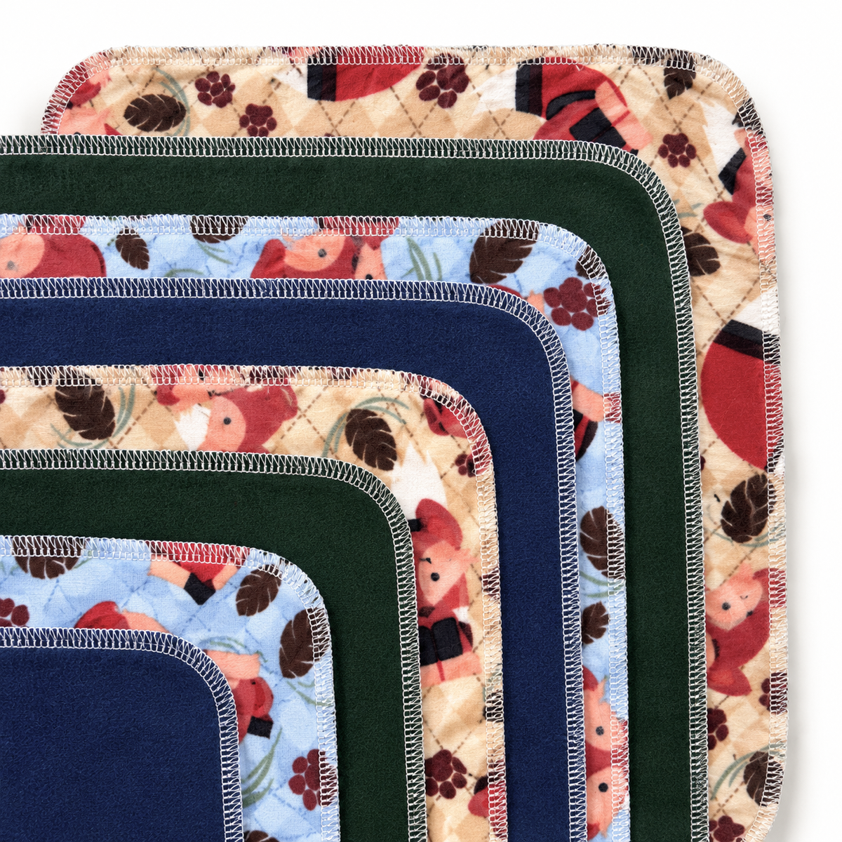 Reusable Paper Towels – Foxy – 8 Pack