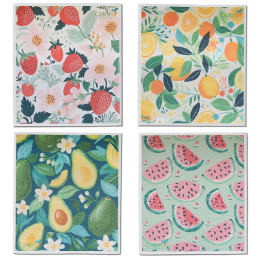 4 Pk Sponge Cloths - In the Grove