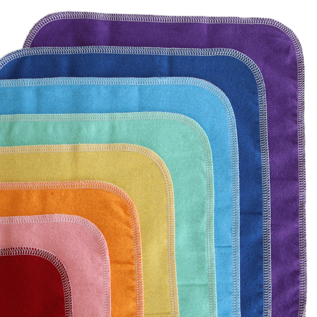 Reusable Paper Towels – Rainbow – 8 Pack