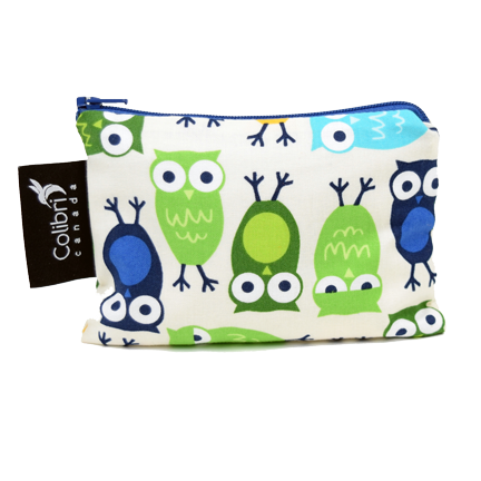 1008 - Owls Reusable Snack Bag - Small
