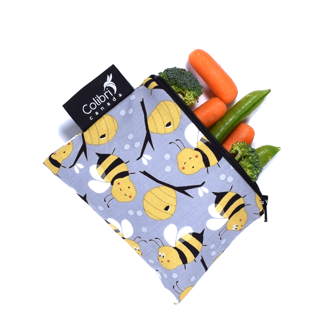 1089 - Bumble Bee - Reusable Snack Bag - Small