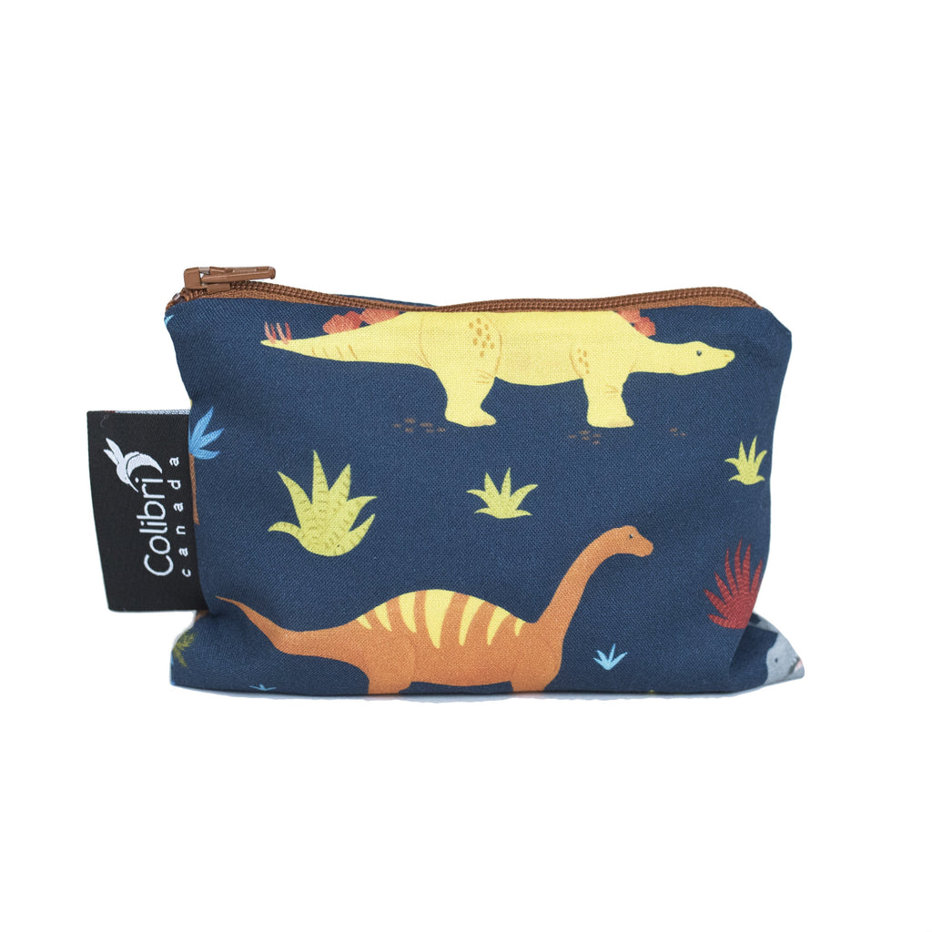 1101 - Dinosaurs Reusable Snack Bag - Small