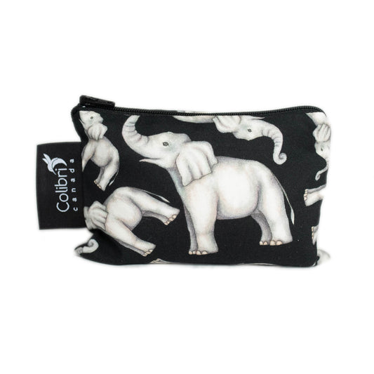 1108 - Elephant Reusable Snack Bag - Small