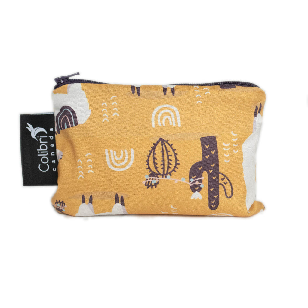 1110 - Llama Reusable Snack Bag - Small