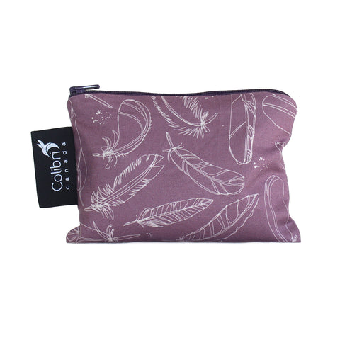 1122 - Feather Reusable Snack Bag - Small
