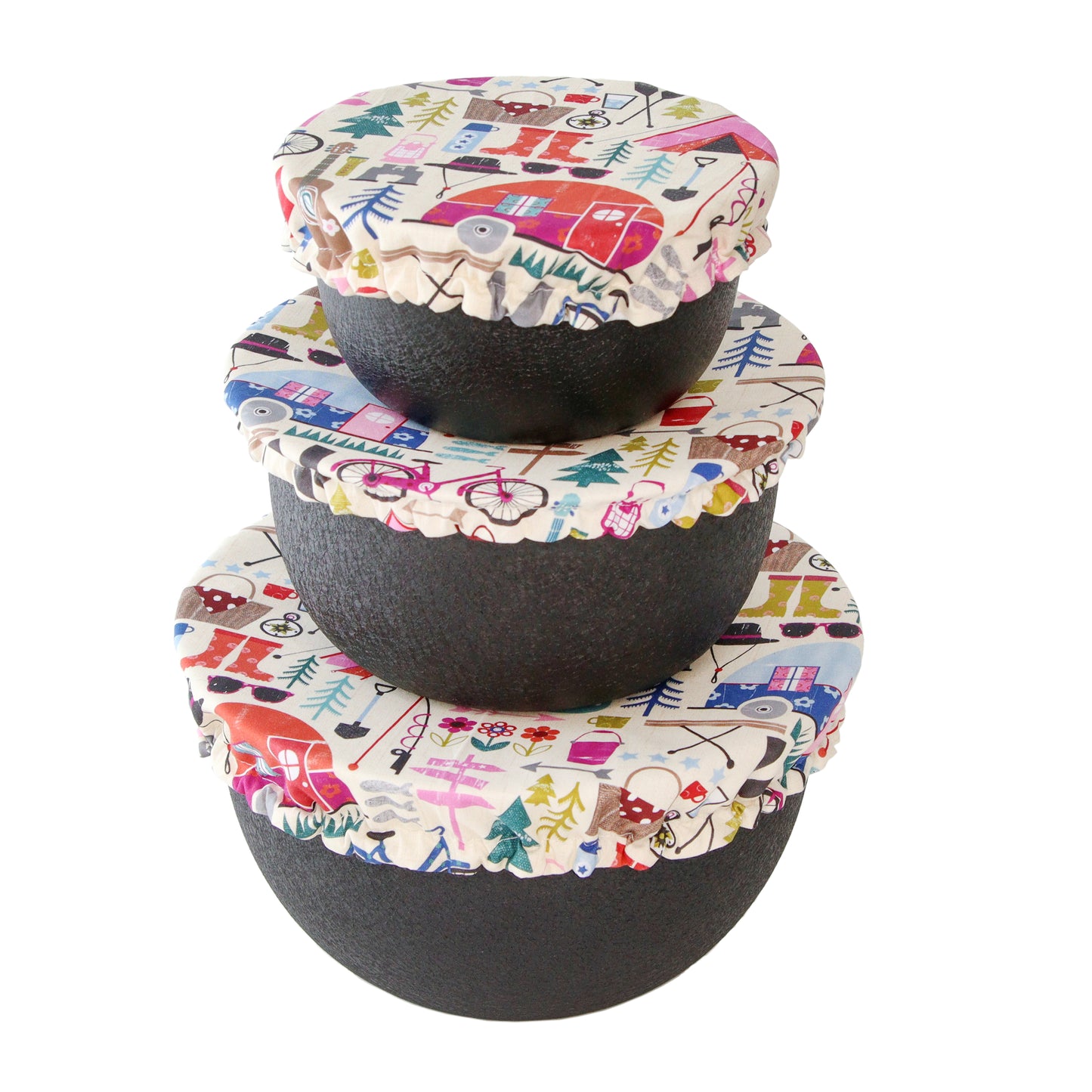 Bowl Cover Set - Happy Camper