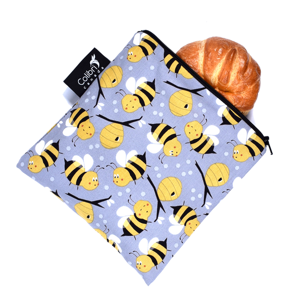 2089 - Bumble Bee - Reusable Snack Bag - Large