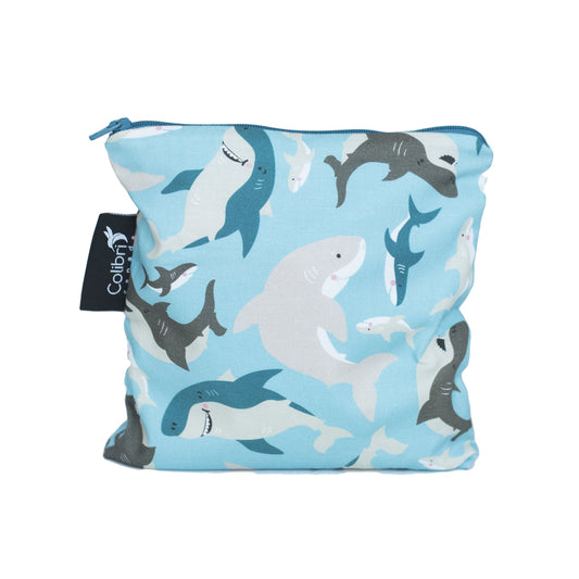 2098 - Sharks Reusable Snack Bag - Large
