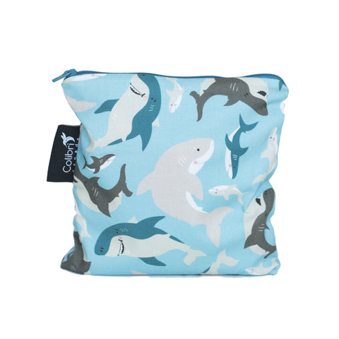 2098 - Sharks Reusable Snack Bag - Large