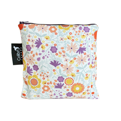 2118 - Wild Flowers Reusable Snack Bag - Large