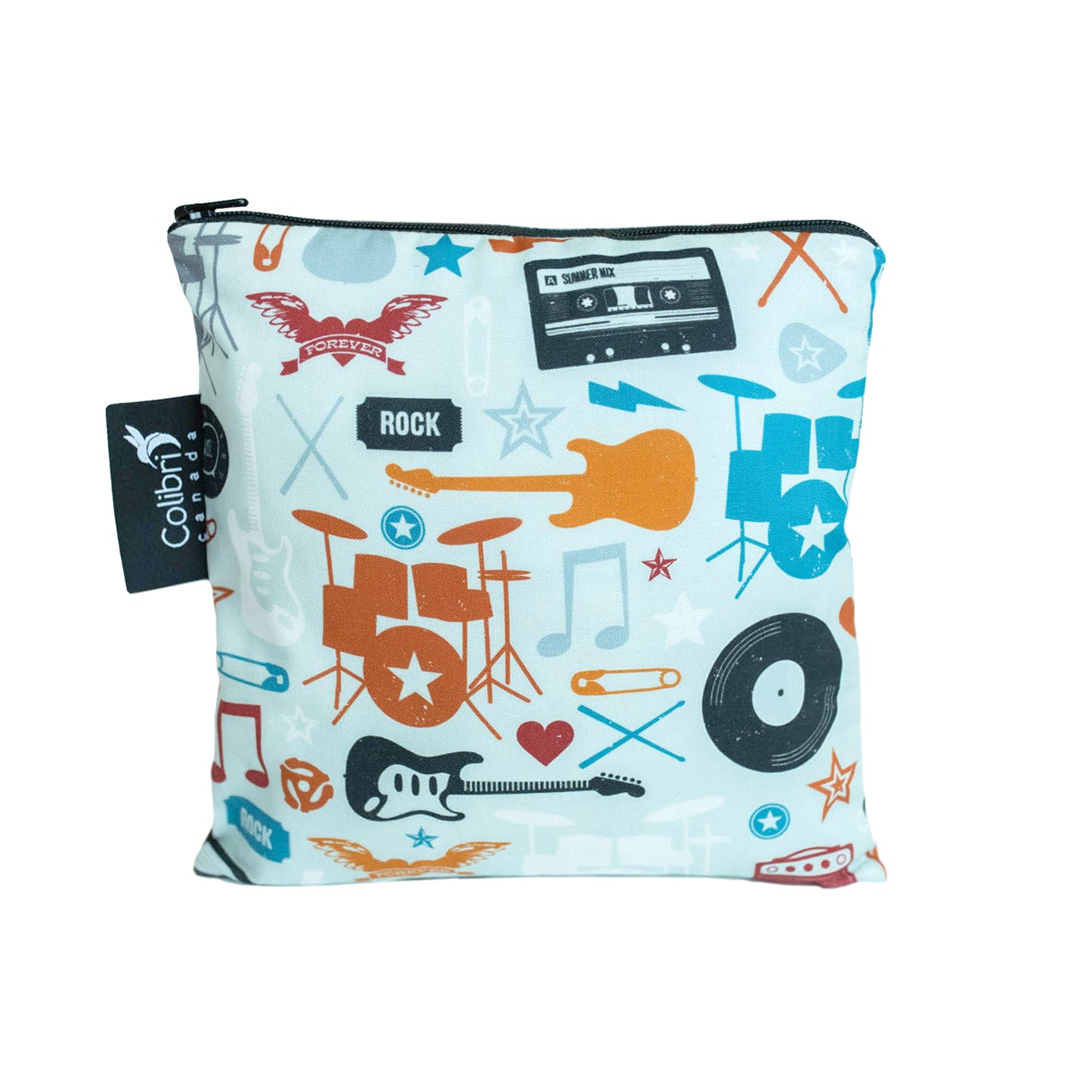 2119 - Rock n' Roll Reusable Snack Bag - Large