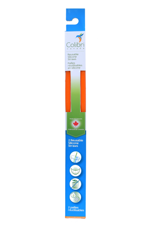 Orange Straw 2 Pack